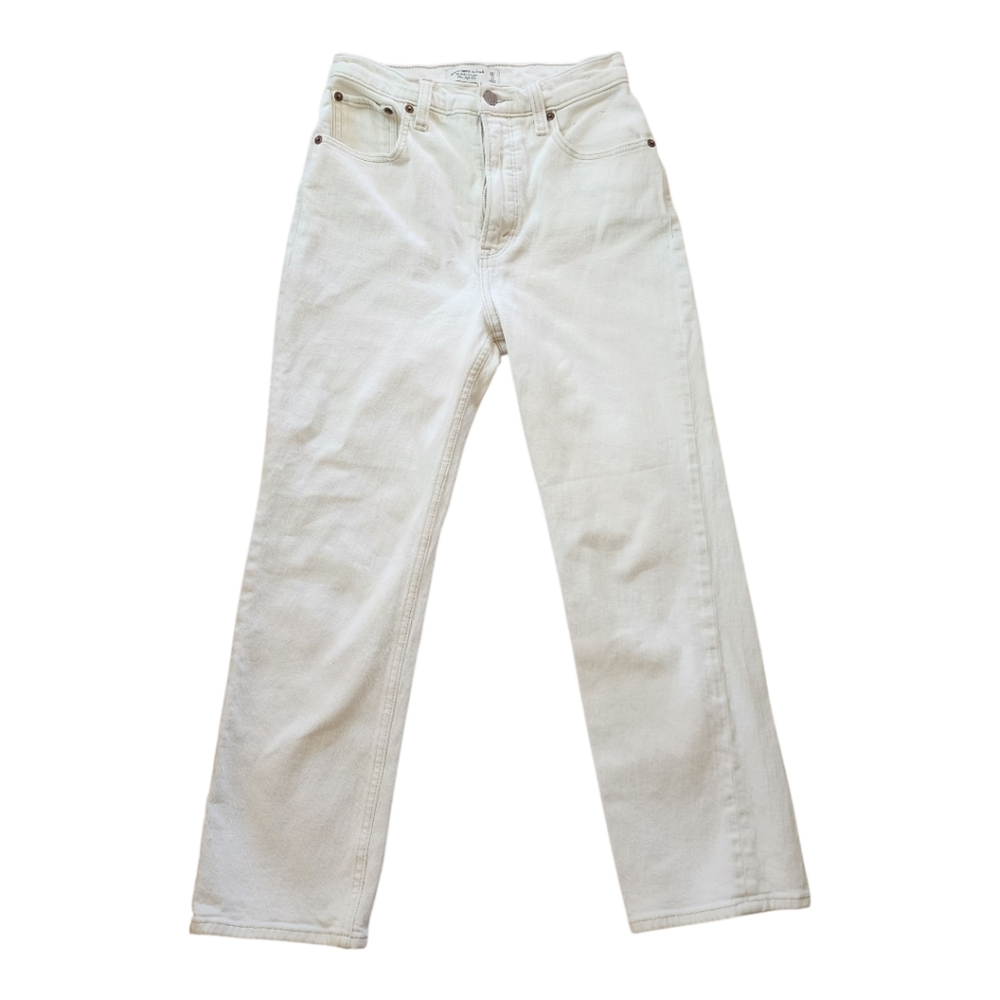 Abercrombie & Fitch Women's Ankle Straight High Rise Jeans